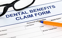 Dental benefits claim form for dental insurance