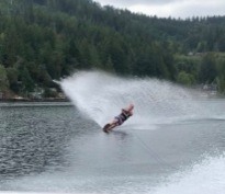 Lacey dentist water skiing