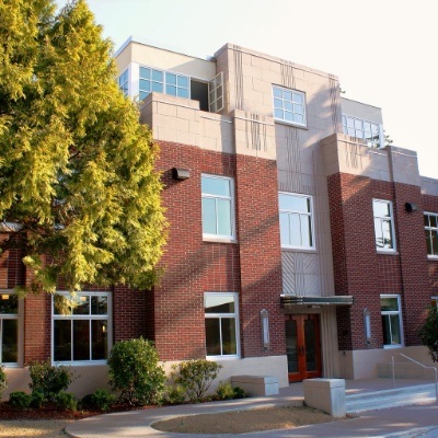 Outside view of dental school building