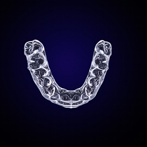 A SureSmile clear aligner in Lacey