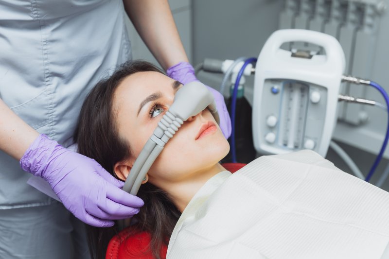 patient undergoing sedation dentistry